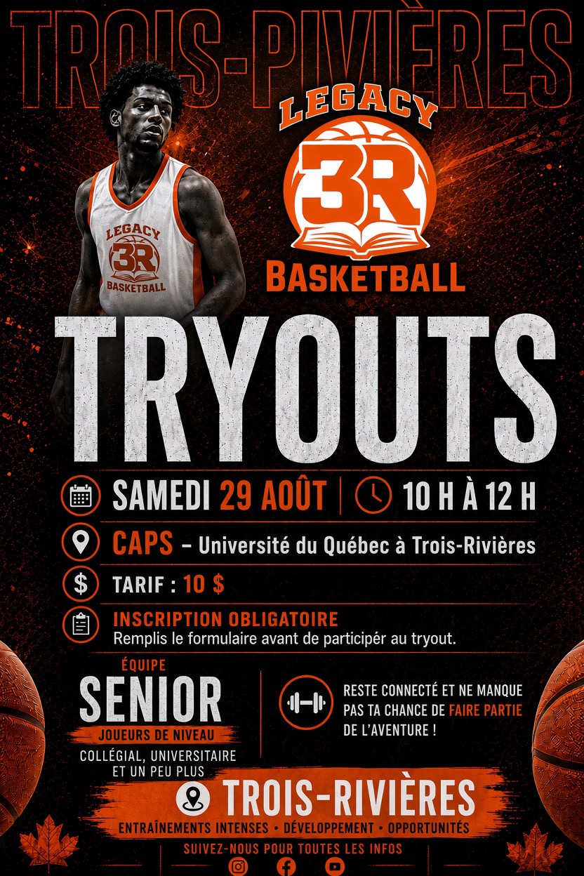 Tryouts · Équipe Senior