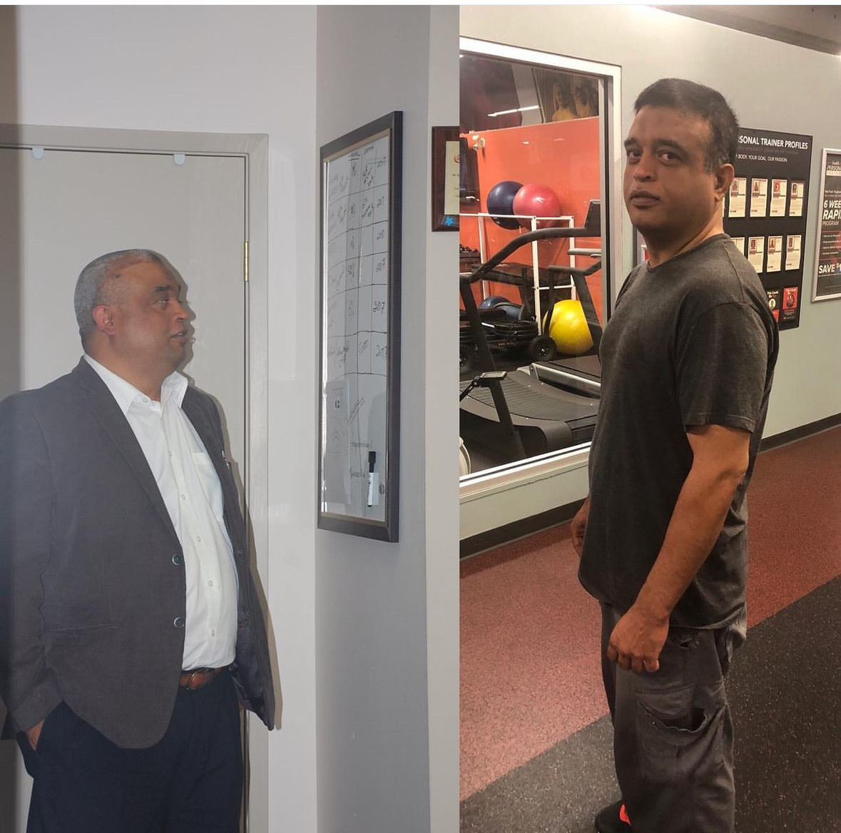 Client before and after transformation