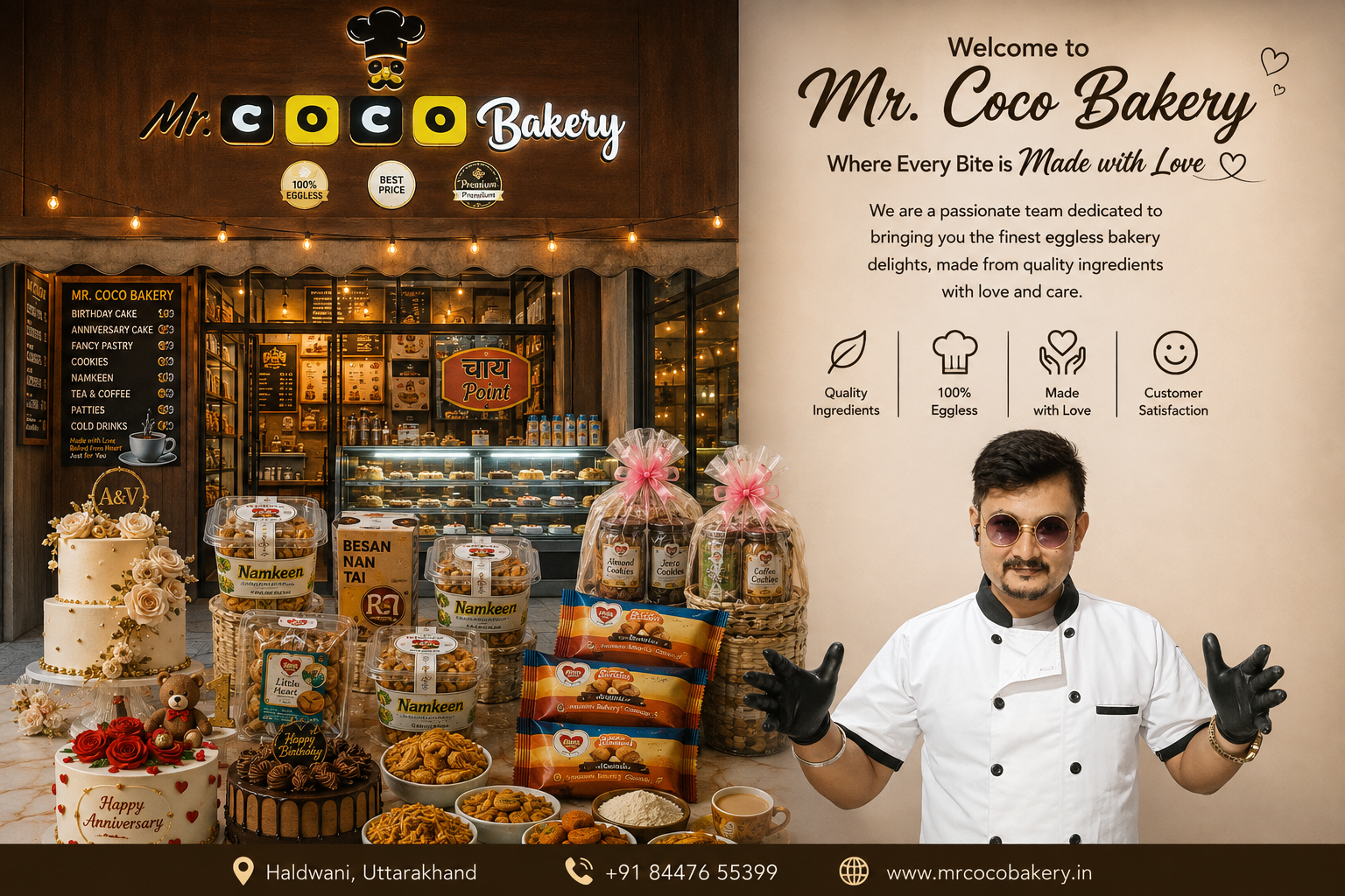 Mr. COCO Bakery - Premium Eggless Bakery in Haldwani