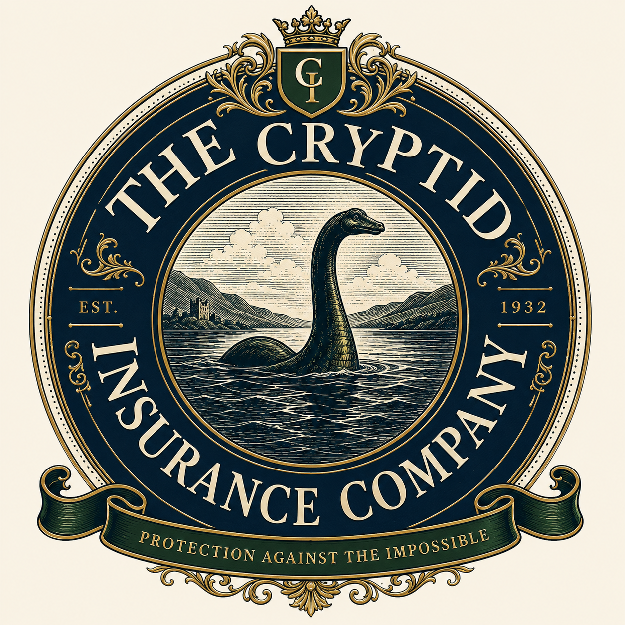 The Cryptid Insurance Company crest