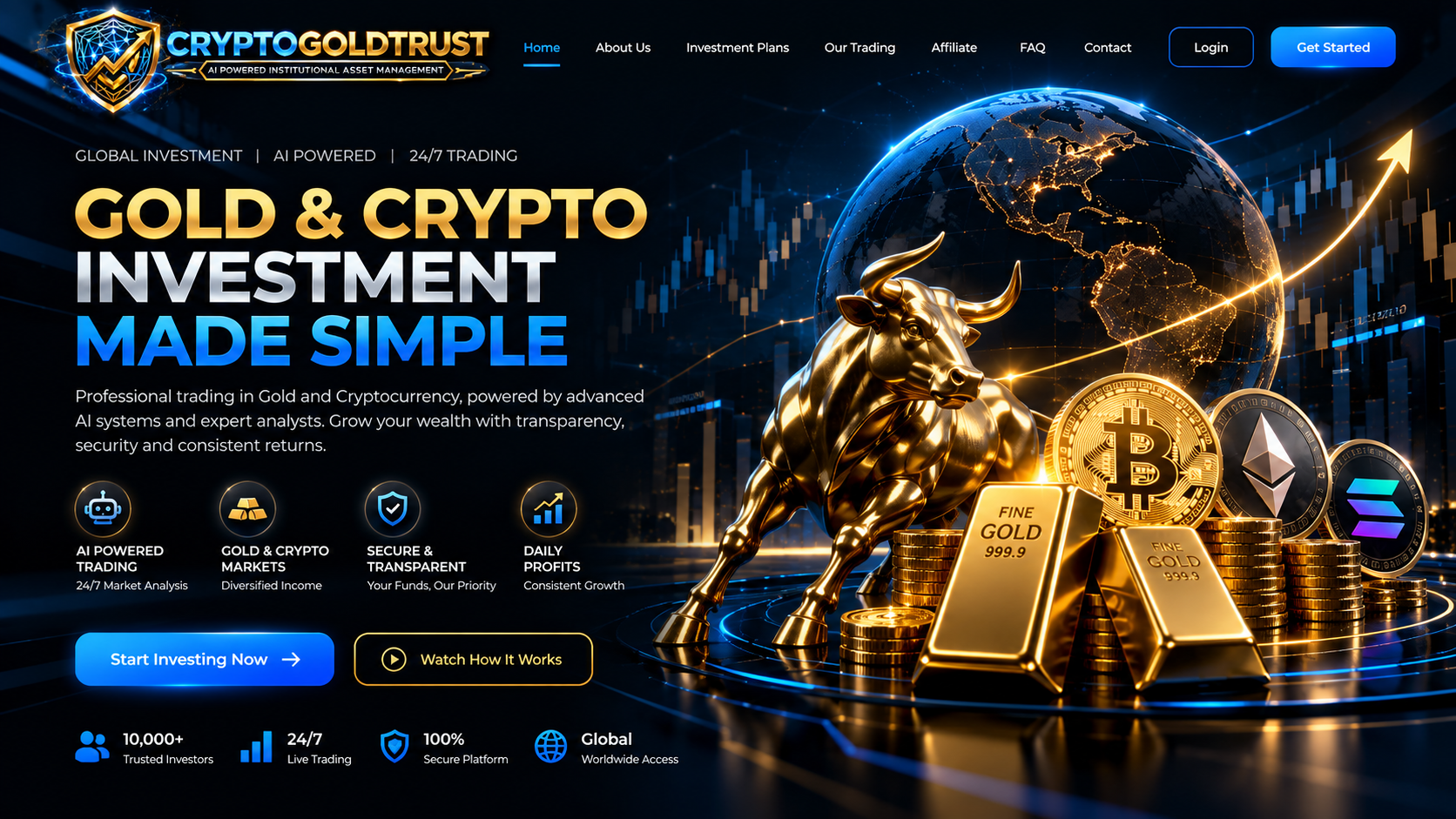 CRYPTOGOLDTRUST — Gold & Crypto Investment Made Simple