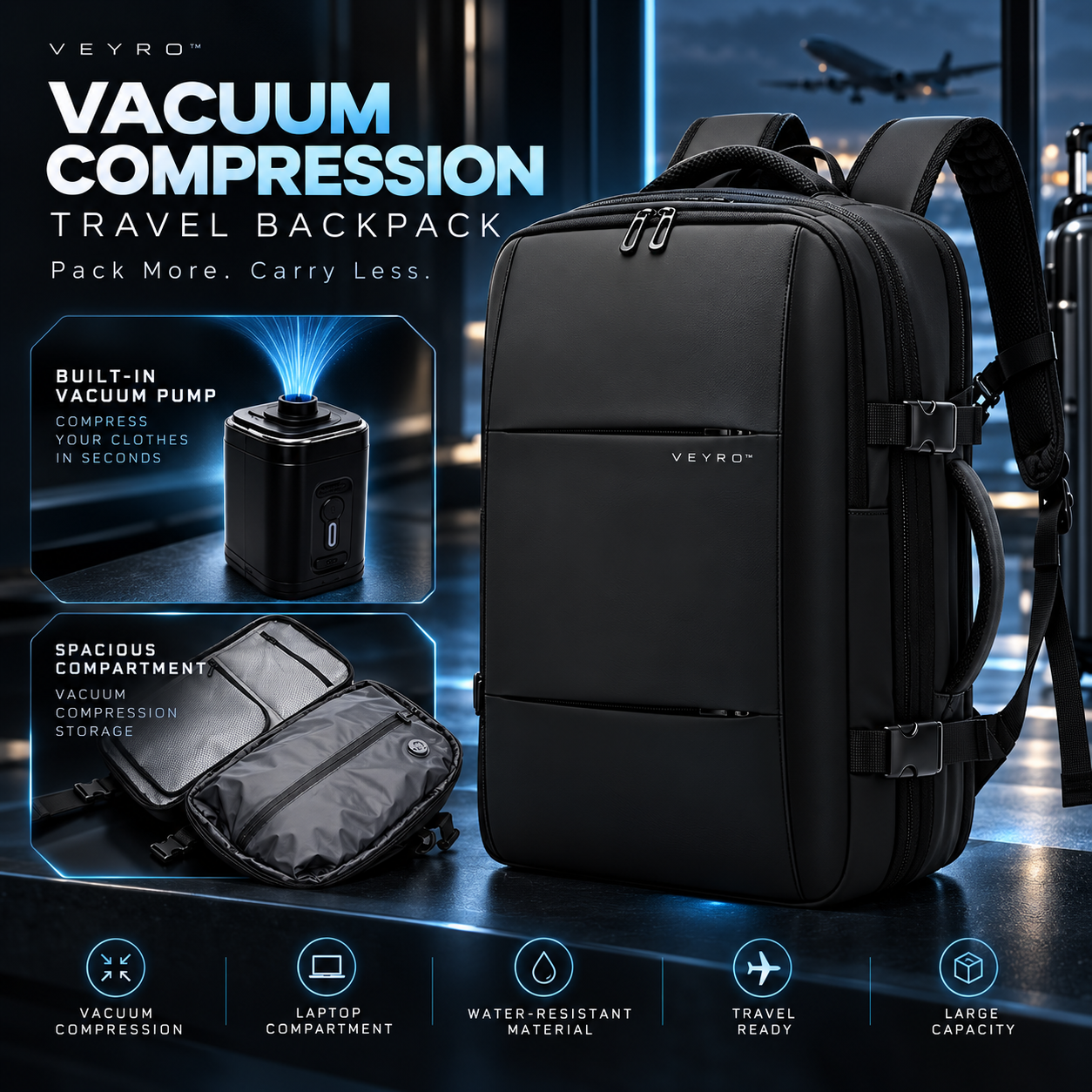 Veyro backpack — Black