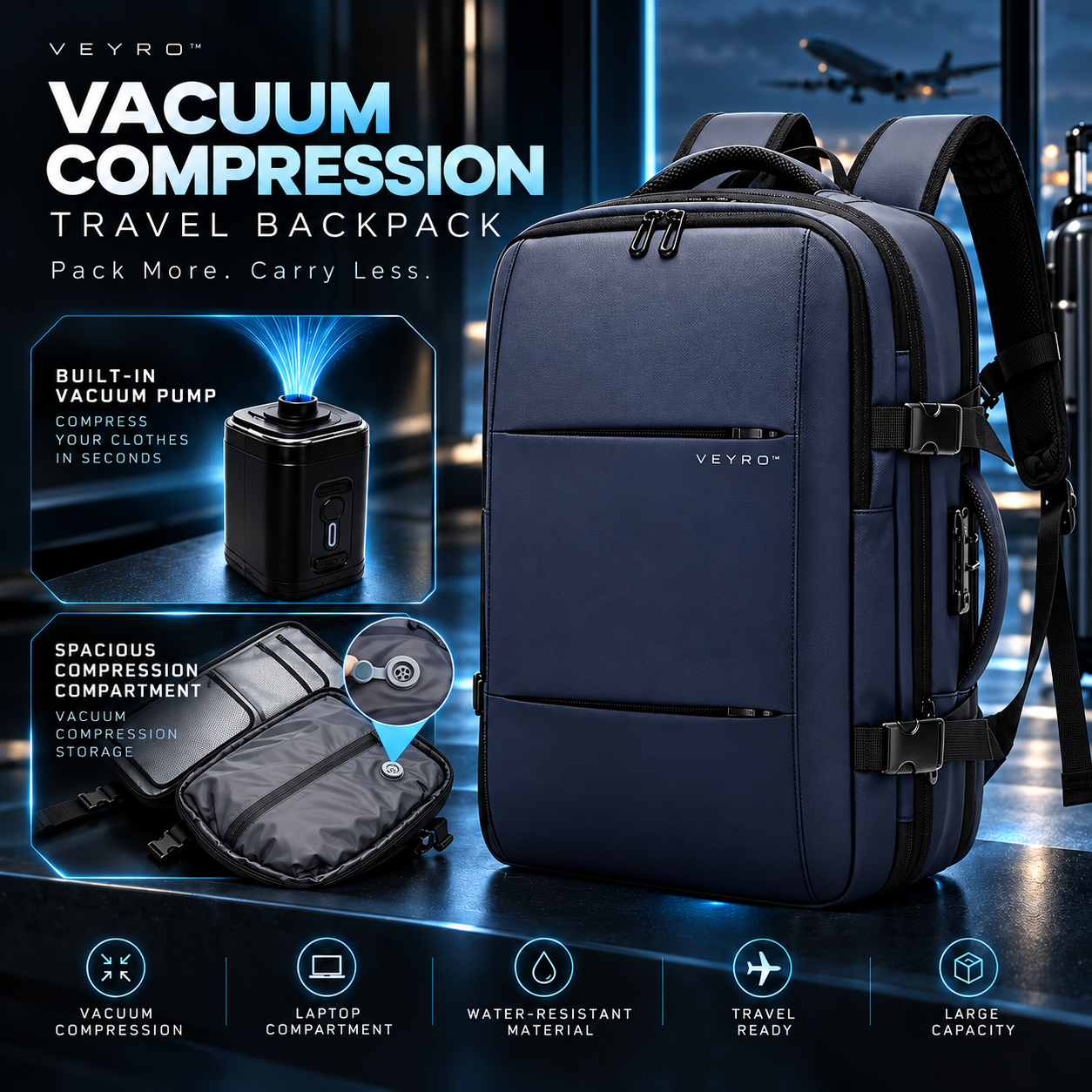 Veyro backpack — Blue