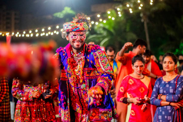 Dancers in colorful traditional attire