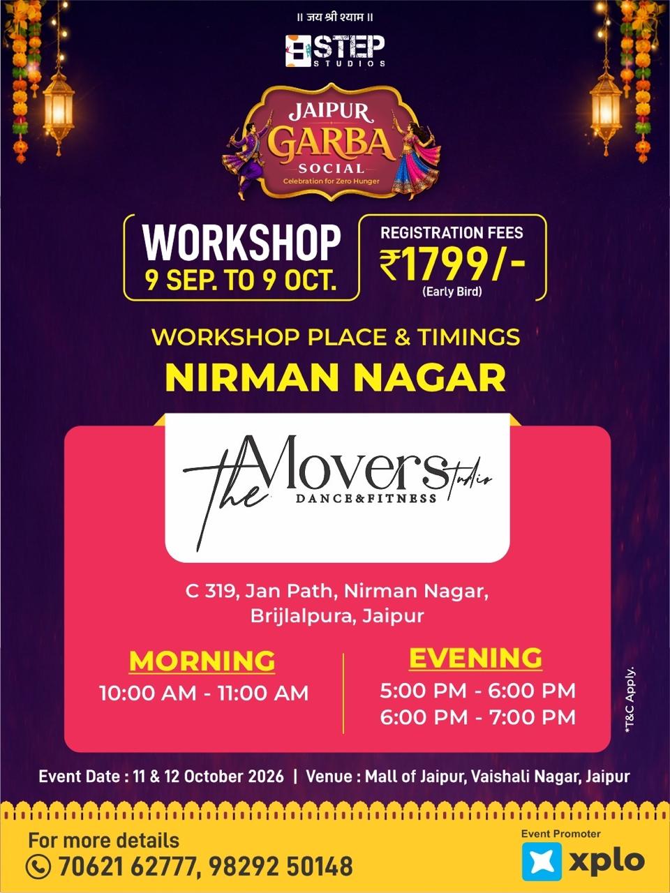 Workshop location poster — Tonk Road · The Inspiration Slimming & Fitness