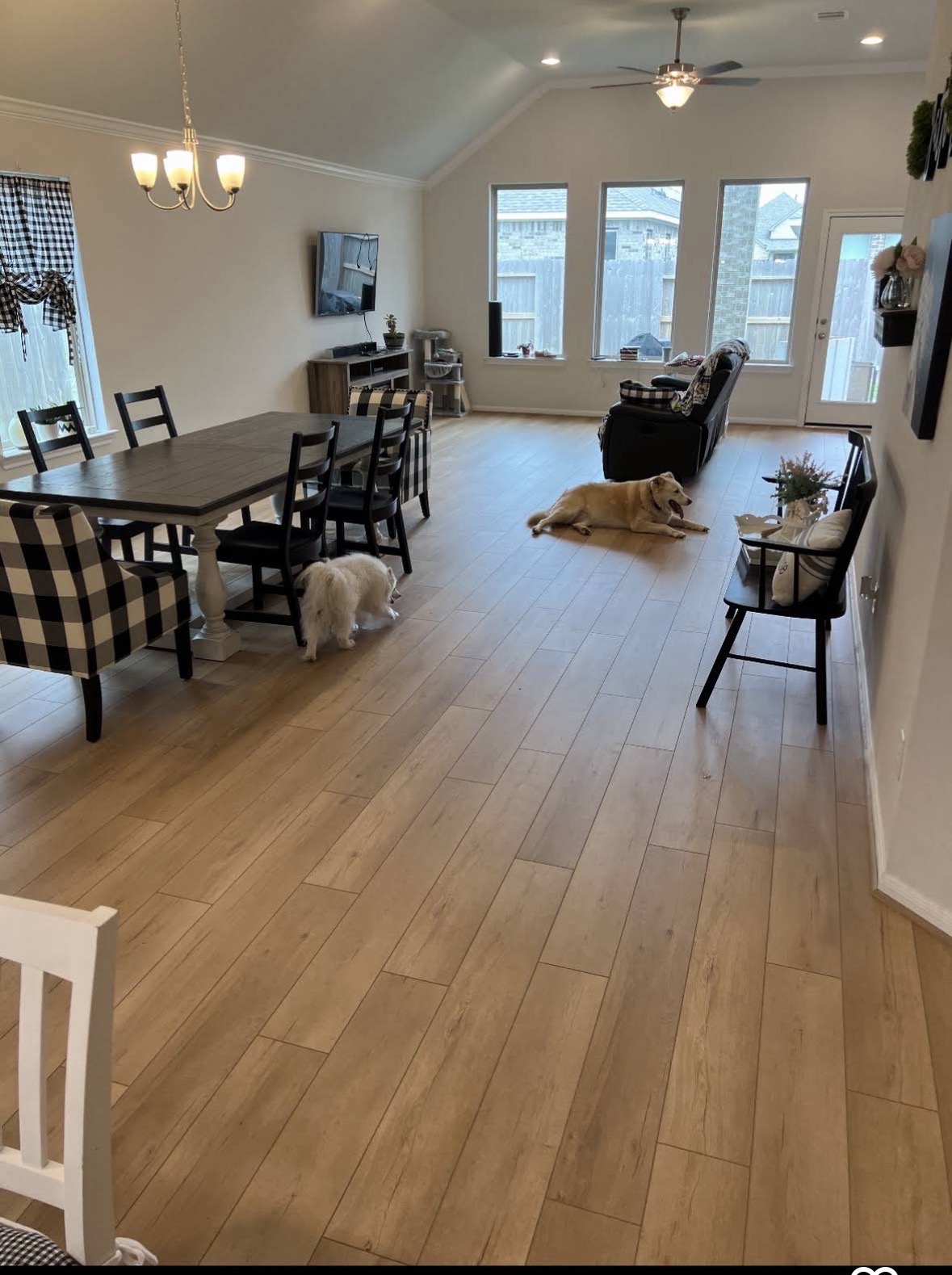 Light-Oak LVP Great Room
