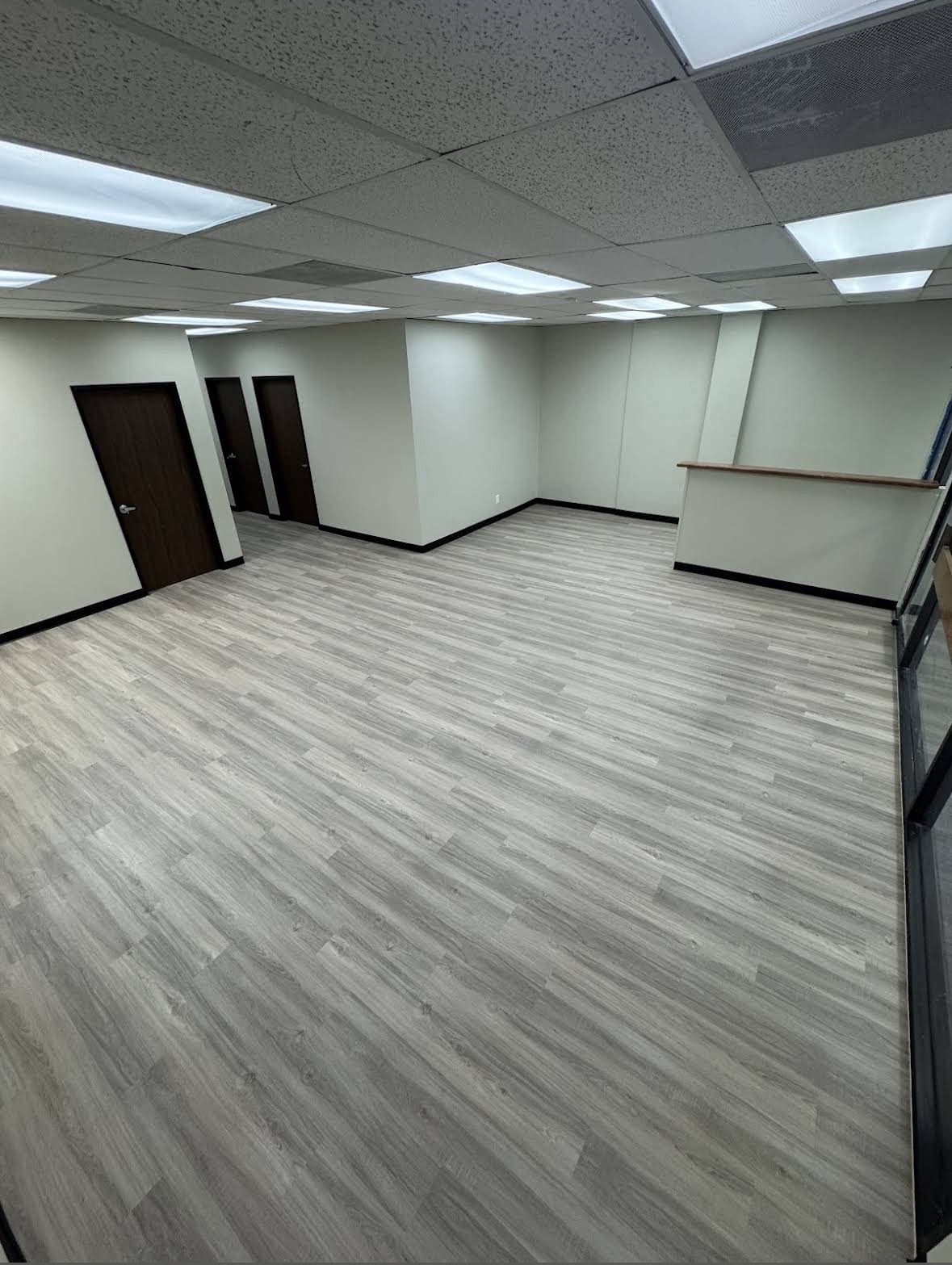 Gray LVP Office Buildout