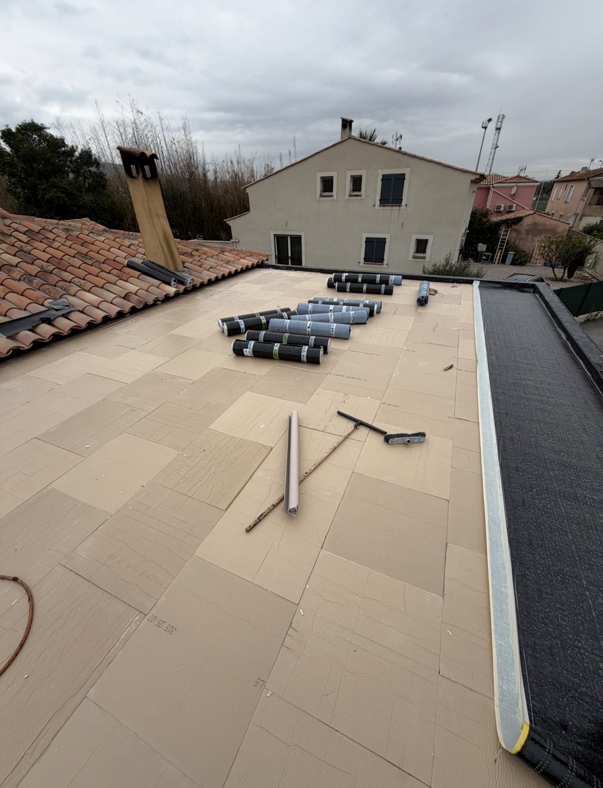 Étanchéité toiture terrasse carrelée
