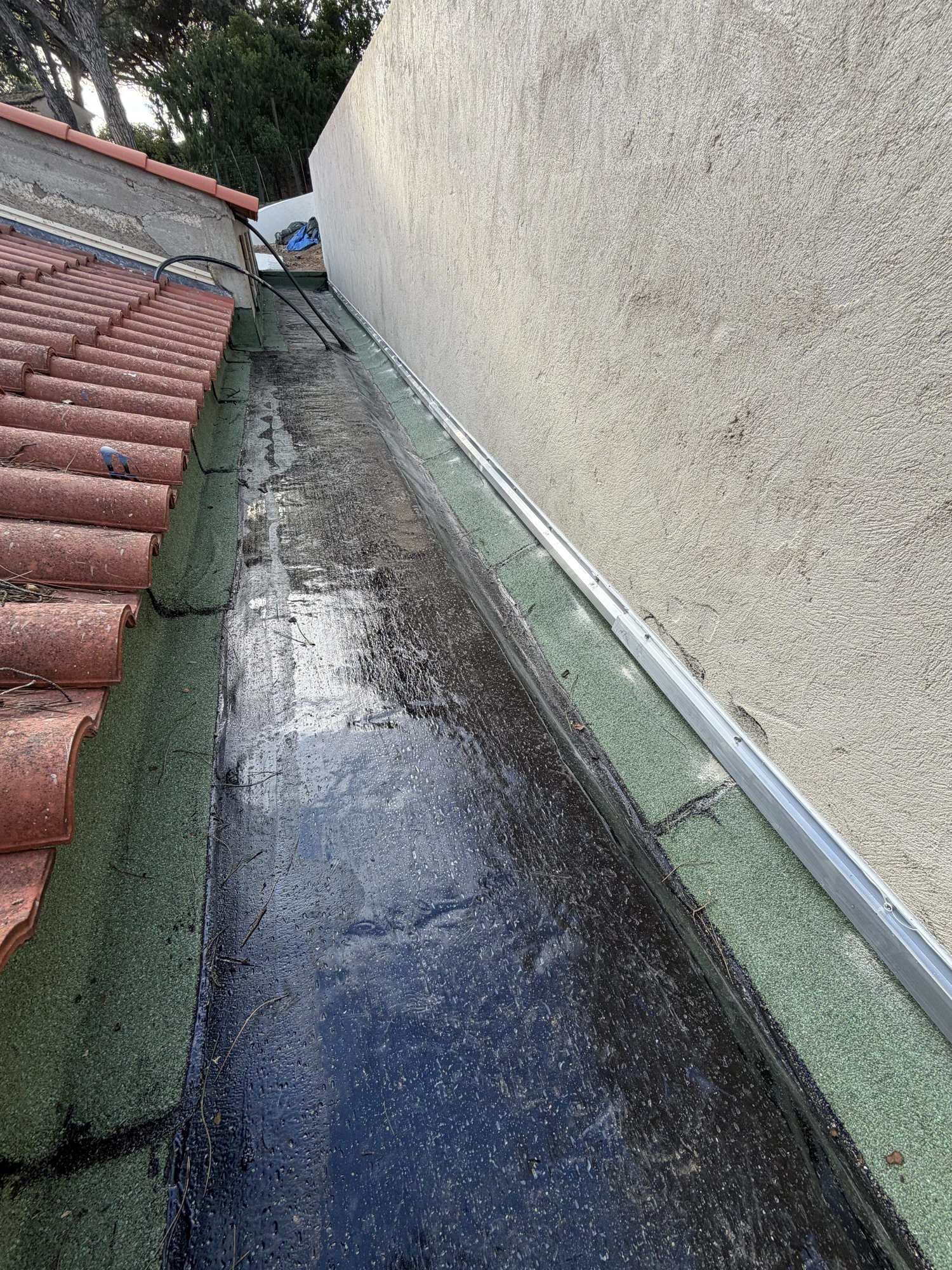 Terrasse carrelée