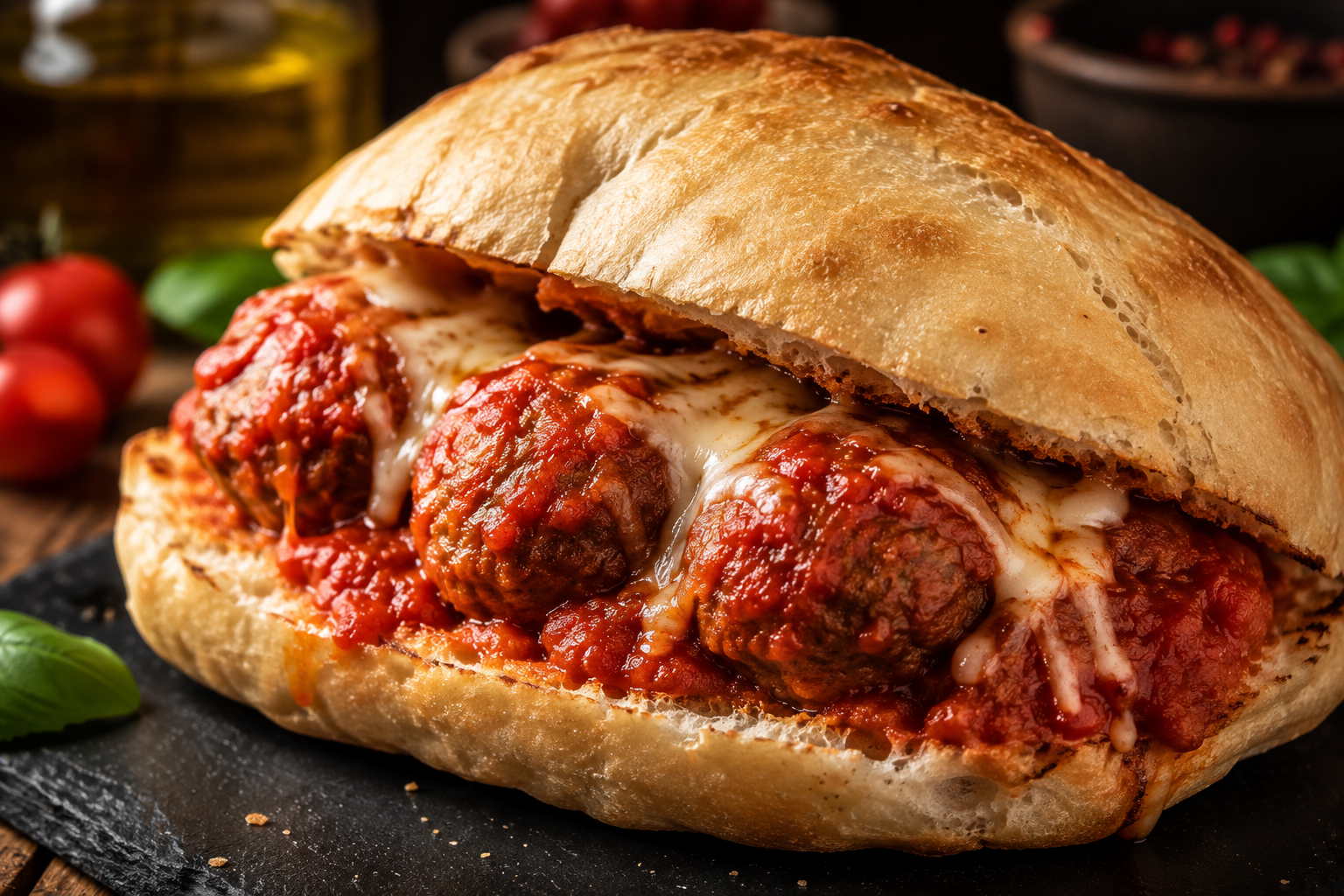 Puccia con Polpette