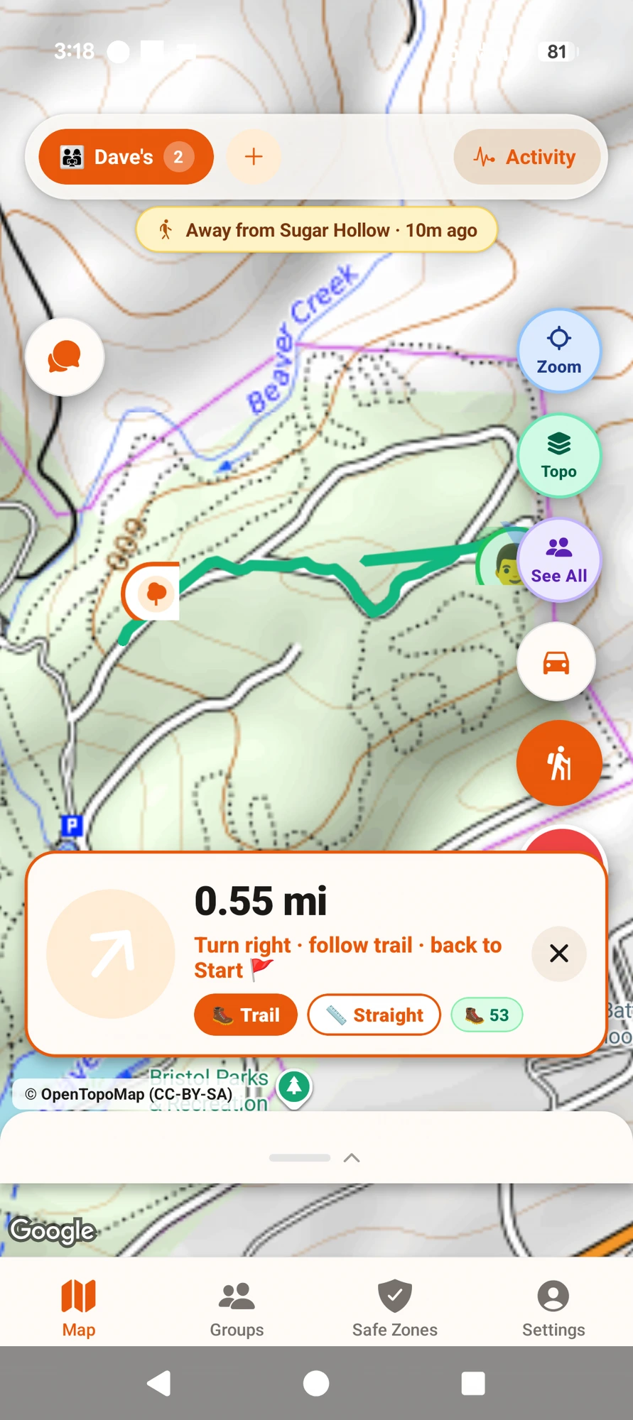 YouAt Trail — Hike Safety Built In