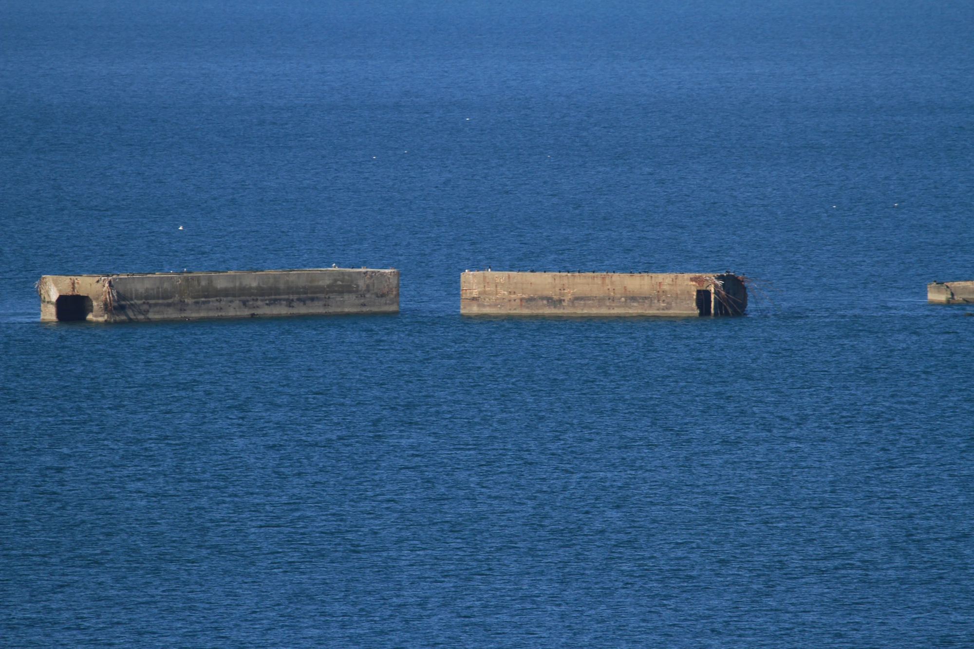 Les caissons du port artificiel
