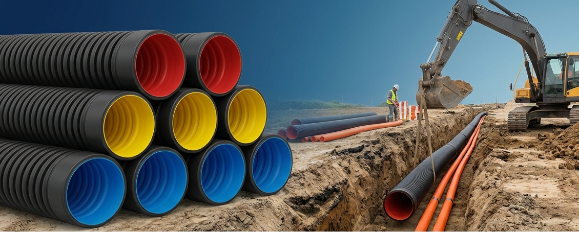 HDPE DWC Pipes — IS 16098 / IS 14930