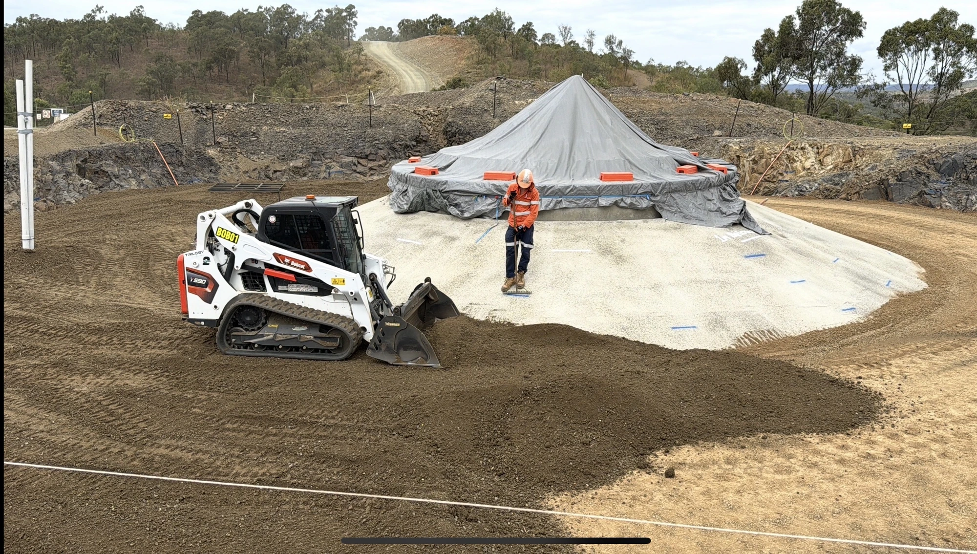 Rural Windmill Pad Preparation