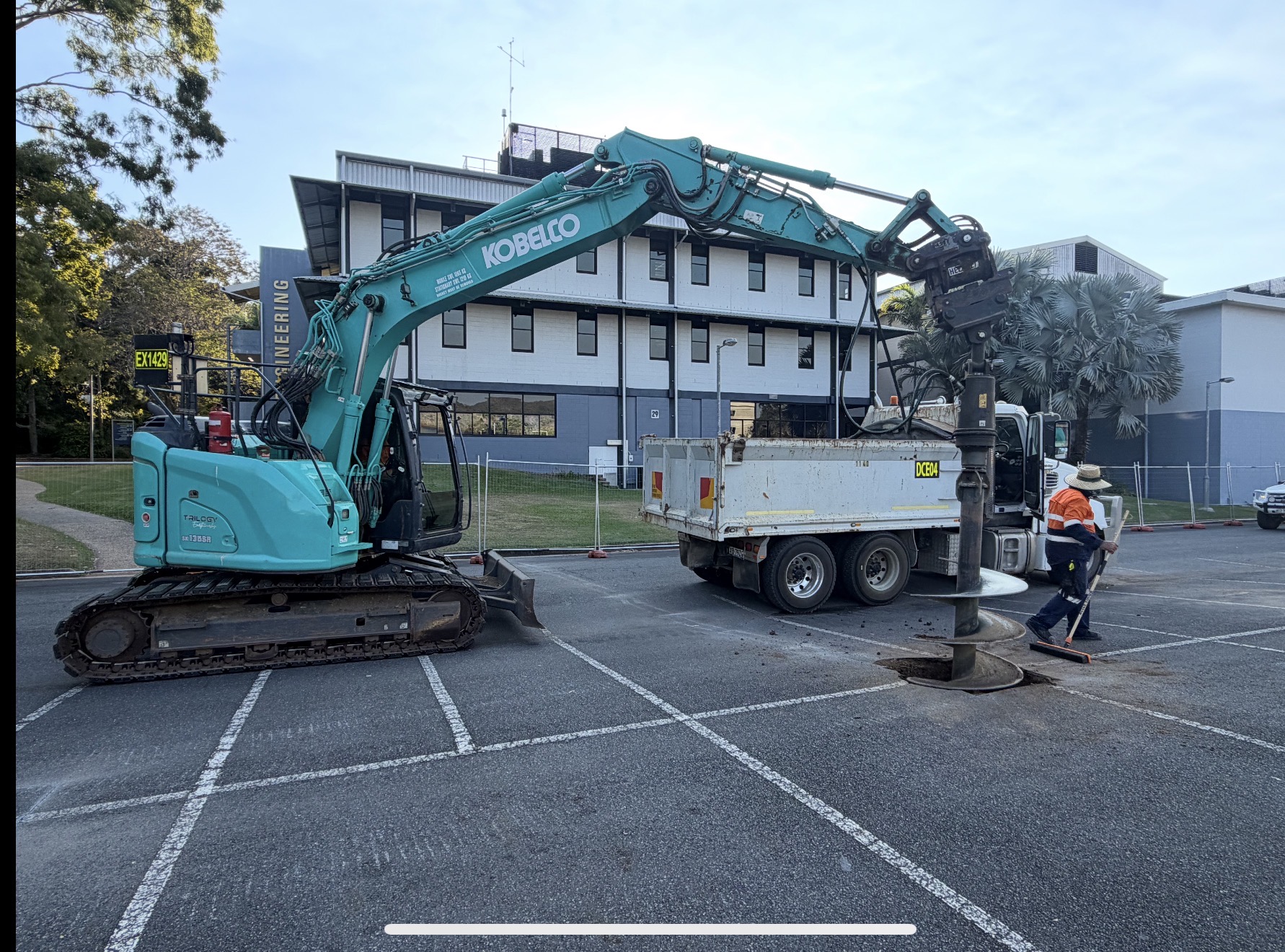 Auger Piering — Engineering Precinct