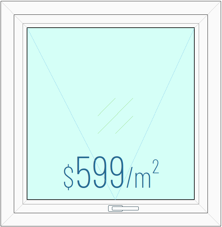 Awning Window — CSP price $599 per square metre