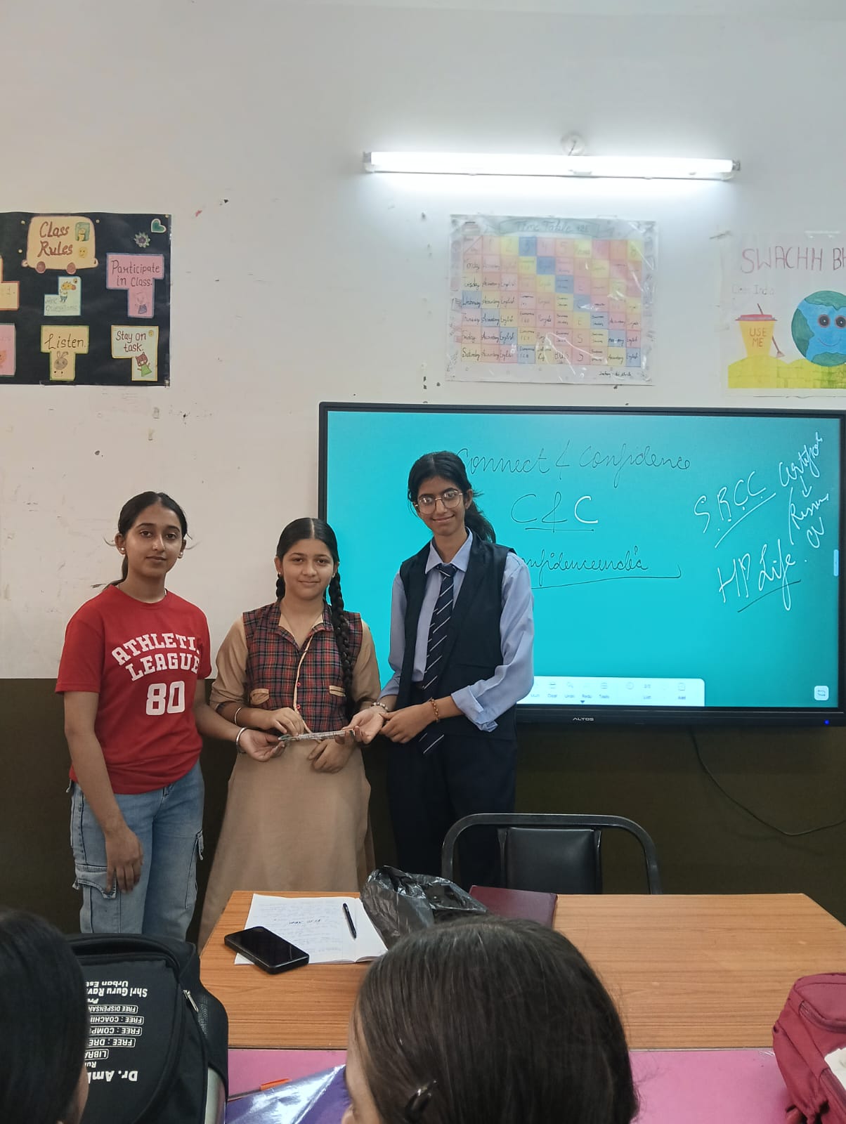 India Connect & Confident classroom session