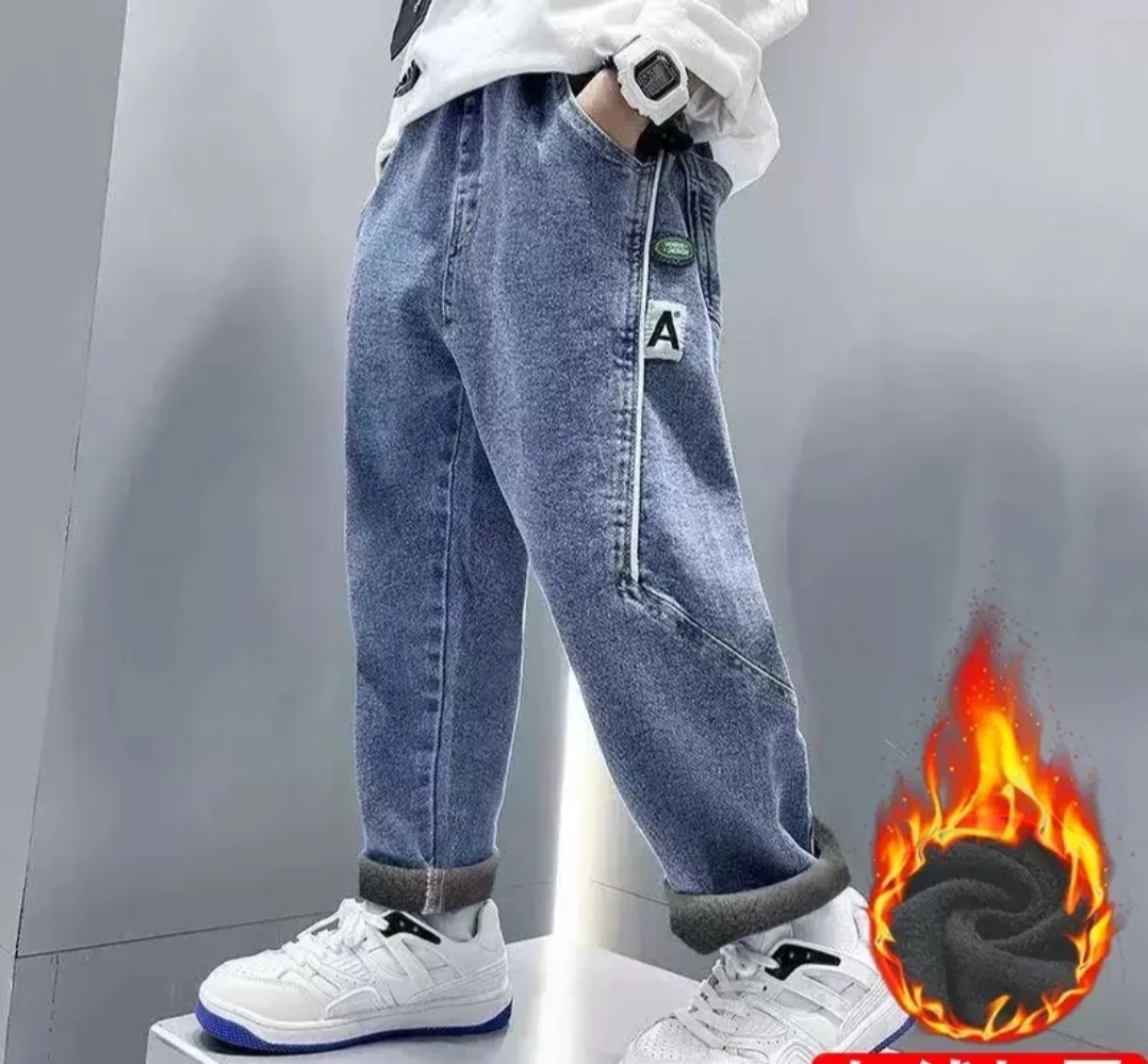 Spring Fleece-Lined Jeans — Boys