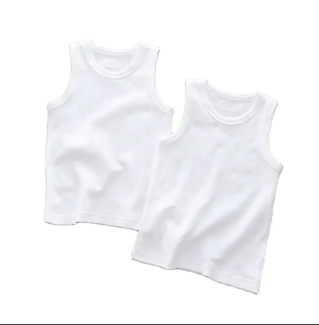 White & Grey Vest Tank Tops