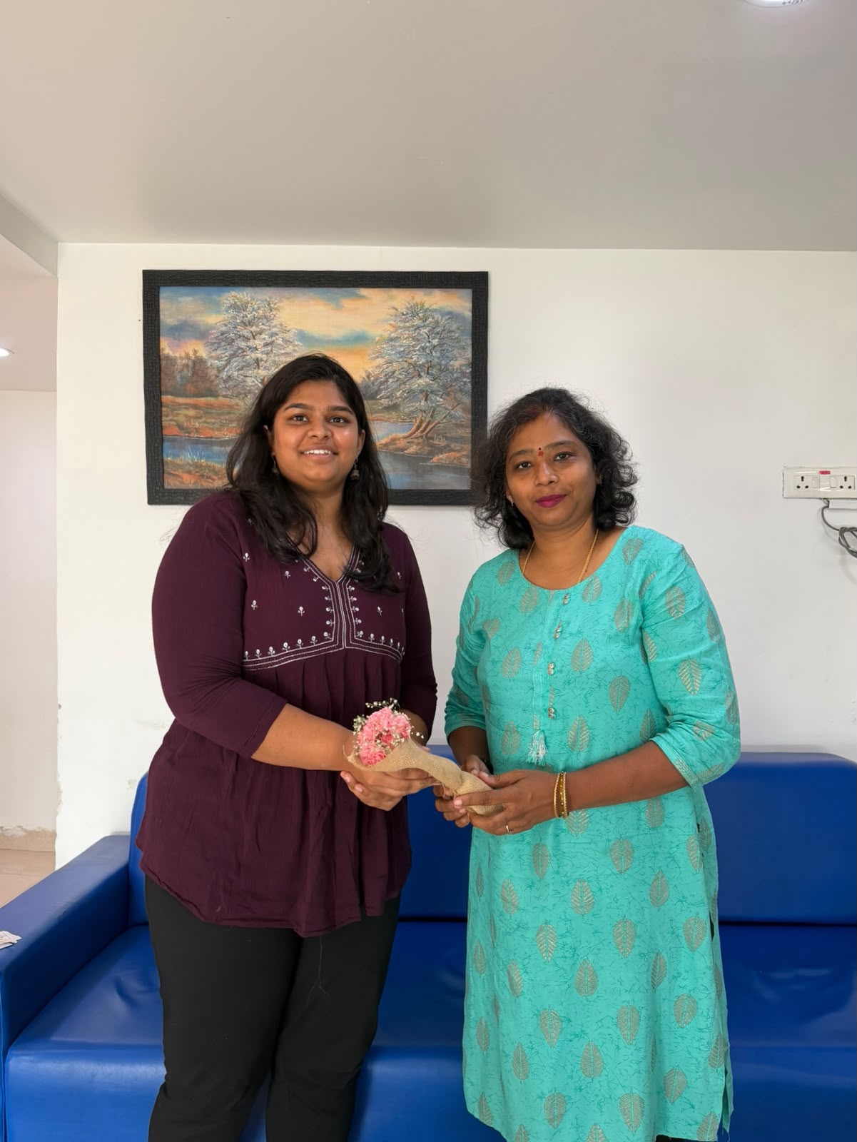 A warm moment · flowers for a founder