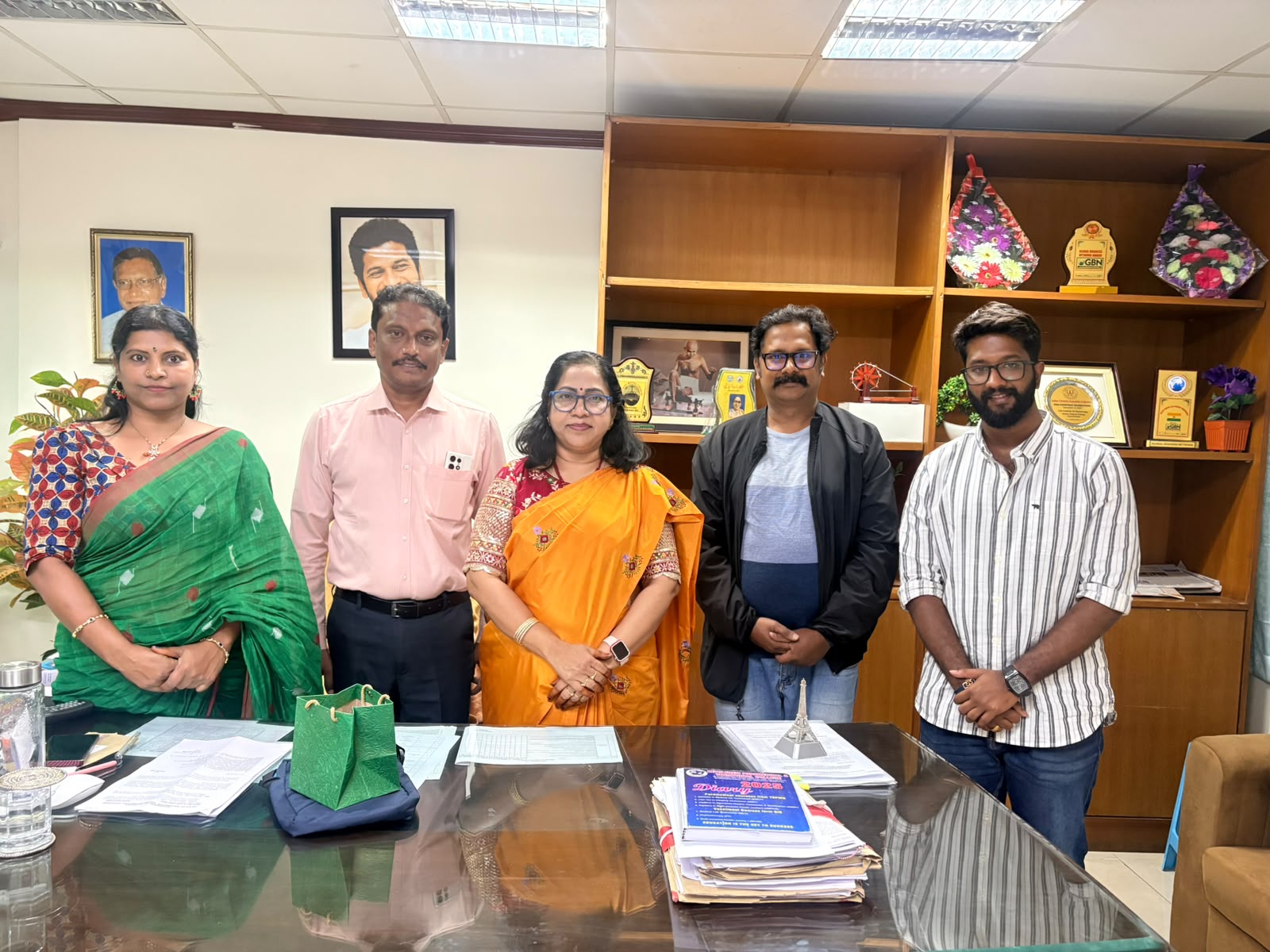 Team meet at Telangana Minority Department